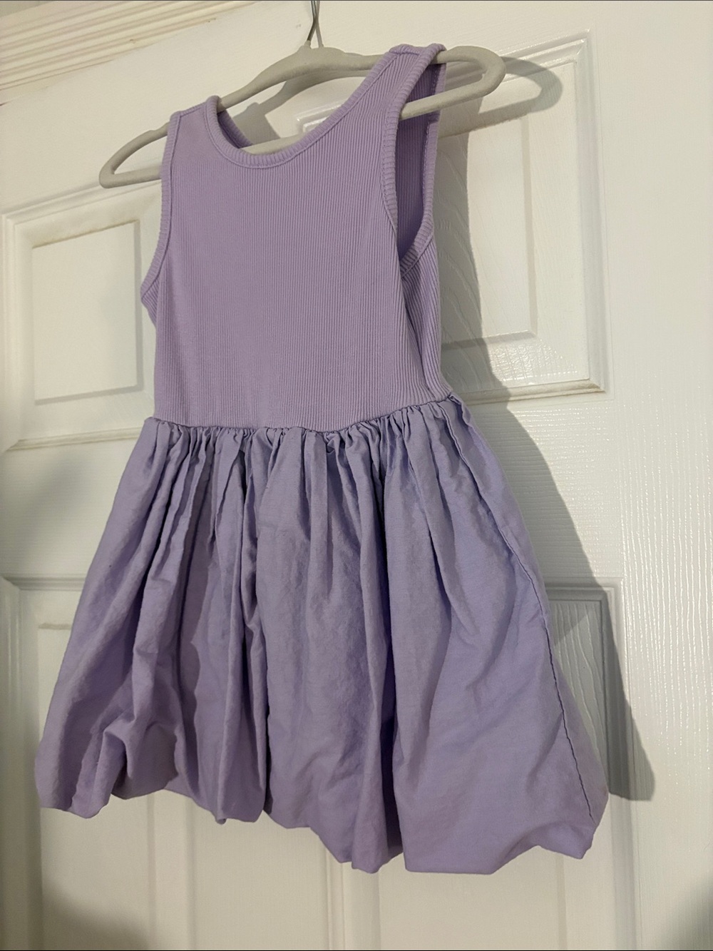 GAP Lilac Sleeveless Ribbed Bodice Dress